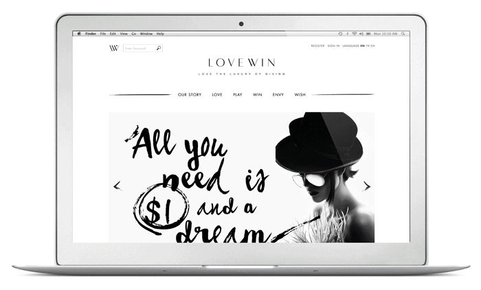 Lovewin Website Design